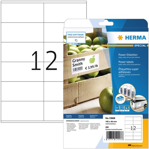 Herma Etiketten besonders robust für alle Drucker
