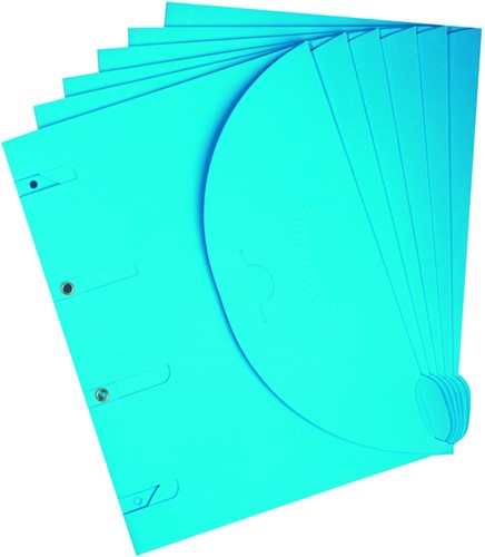 Smartfolder perforierte Aufbewahrungsmappen A4 blau 6 Stück