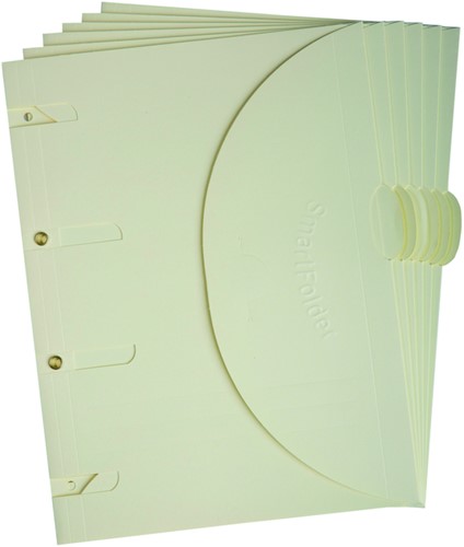 Perforierte Aufbewahrungsmappen Smartfolder A4 Beige 6 Stück