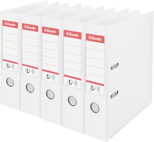 Plastik-Ordner Esselte No.1 75mm PP A4 weiss 5 stück