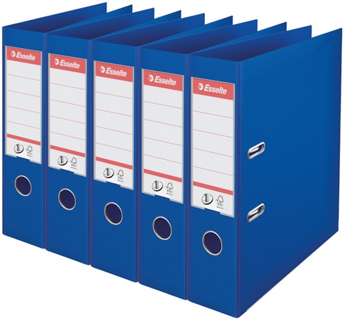 Plastik-Ordner Esselte No.1 75mm PP A4 blau 5 stück