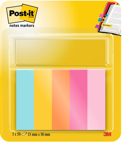Markierungsstreifen Post-it 670 15x50mm Beachside 5 Stück