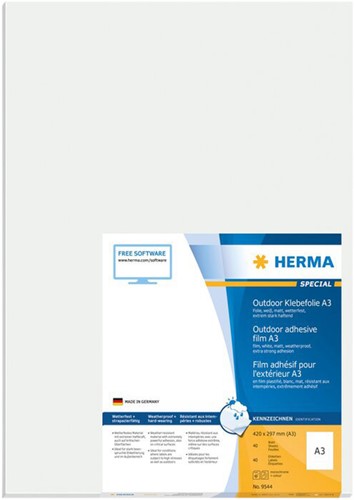 Herma Plolyesteretiketten für den Außengebrauch