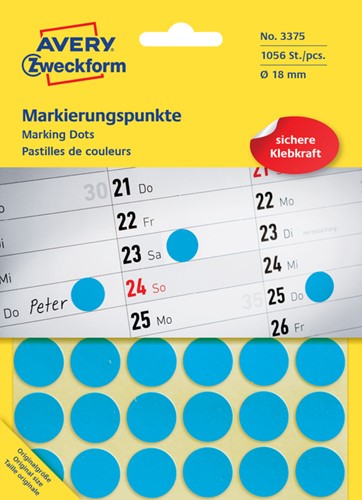 Avery-Zweckform Etiketten rund in Blisterverpackung