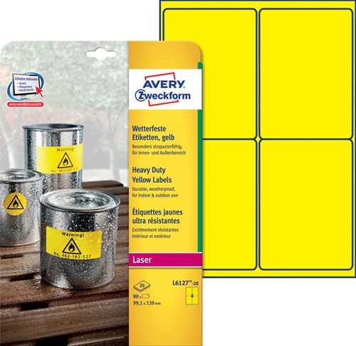 Avery Polyesteretiketten für Labeldrucker