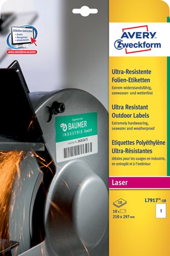 Avery Polyesteretiketten für Labeldrucker