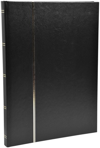 Briefmarkenalbum Exacompta 22,5x30,5cm 48 schwarze Seiten