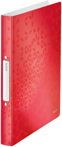 Ringbuch Leitz WOW A4 2-Ring O-Mechanik 25mm PP rot