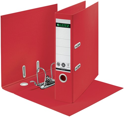 Ordner Leitz 180 Recycle 80 mm Karton A4 rot