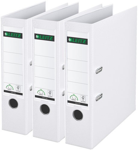 Ordner Leitz 180 1010 A4 80mm 3 Stück weiß