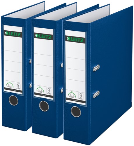 Ordner Leitz 180 1010 A4 80 mm 3 Stück blau
