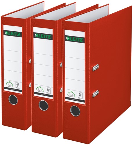 Ordner Leitz 180 1010 A4 80 mm 3 Stück rot