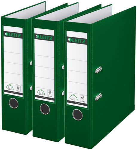 Ordner Leitz 180 1010 A4 80 mm 3 Stück grün