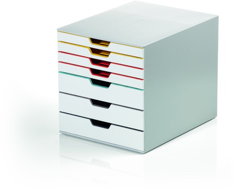 Schubladenbox Durable Varicolor 7 Schubladen in verschiedenen Farben