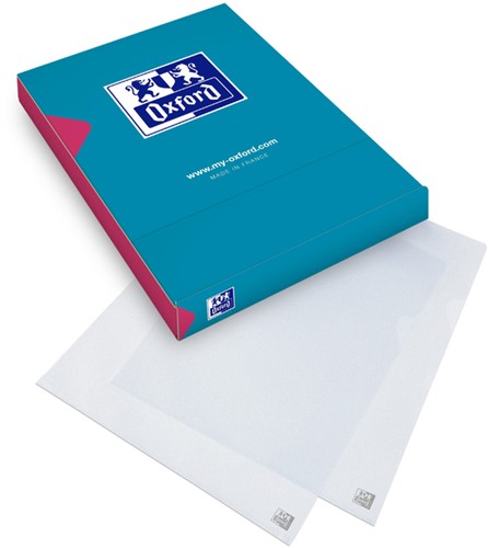 Einlegemappe L-Modell Oxford A4 PP 120µ genarbt 100 Stück